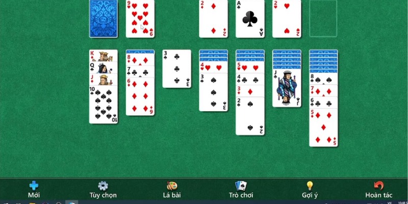 Game bài Klondike là trò chơi đã có từ rất lâu đời